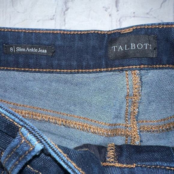 NWOT Women’s Size 8 Talbots Slim Ankle Denim Blue Jeans - Picture 2 of 7